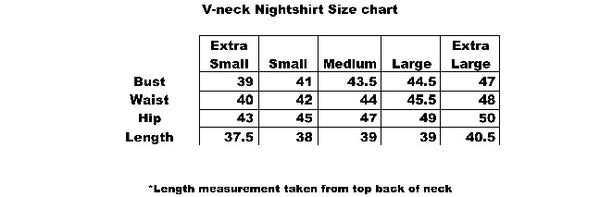 Polka Dot Short Sleeve V-neck Nightshirt
