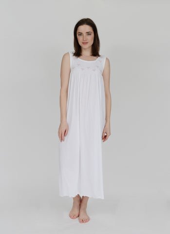 Smocked Long Tank Gown