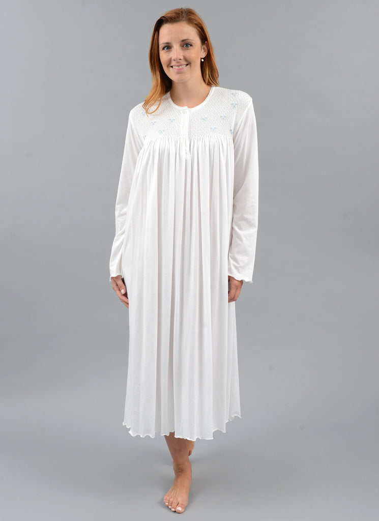 Hand-Smocked Pima Cotton Nightgown — Bonne Nuit